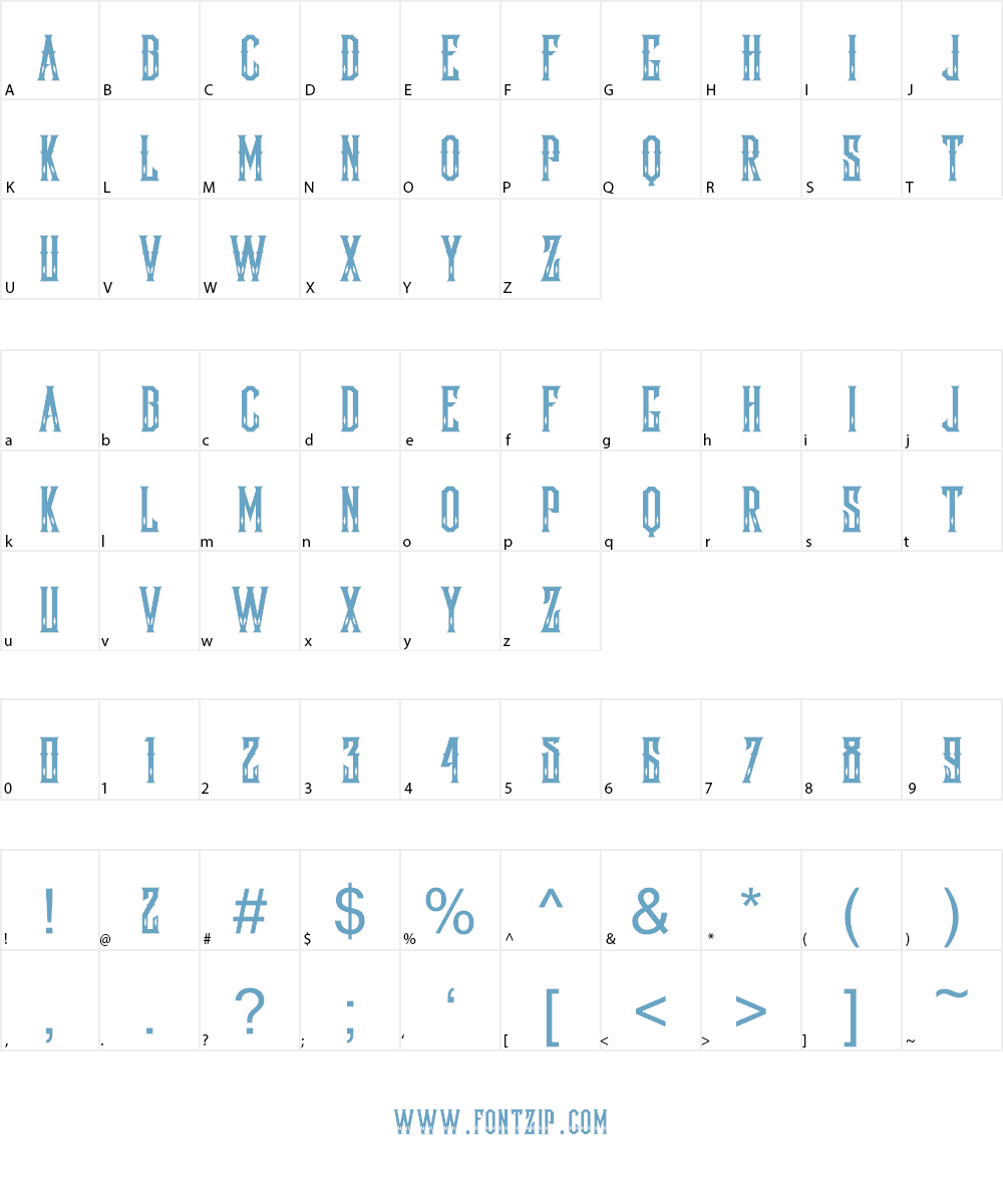 Lockon Velline Font Character